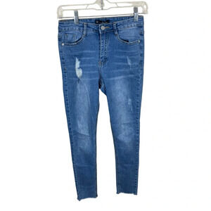 Missguided Sinner jeans high waist authentic skinny distressed women’s sz 4